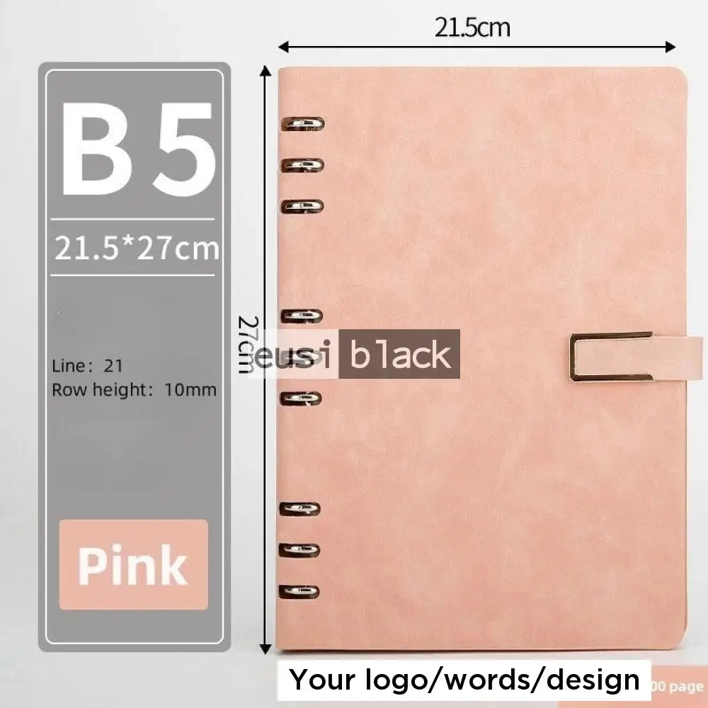 Open spiral notebook | B5 Pink