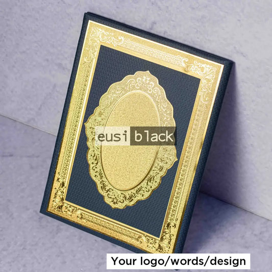 Patterned certificate/ menu holder - Navy