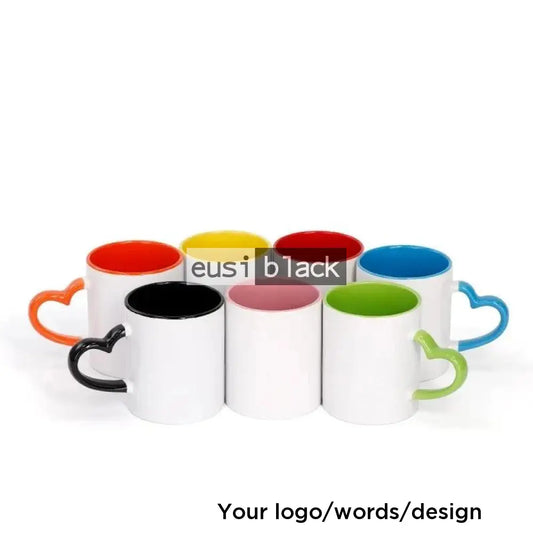Personalized love handle tea cup