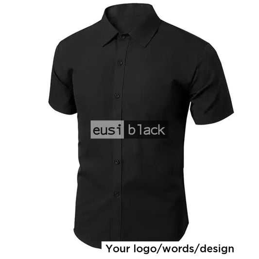 Personalized official short sleeved shirt Black / S