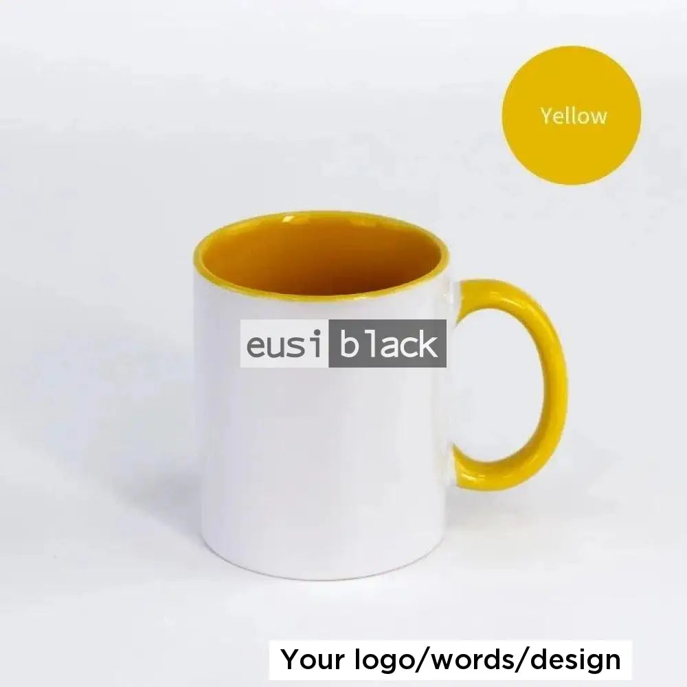 Personalized tea cup Yellow