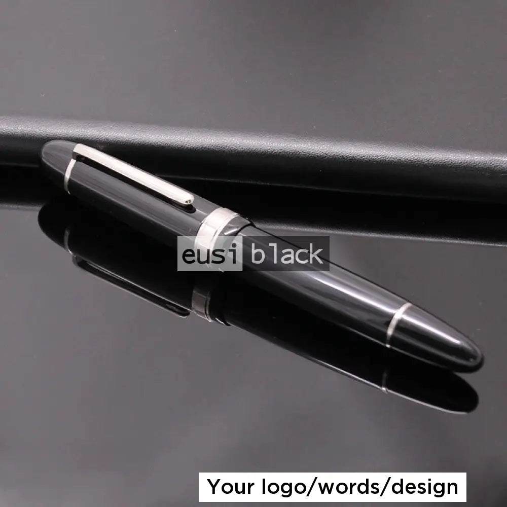 Phat Fountain Pen Silver On Black / Pen Only