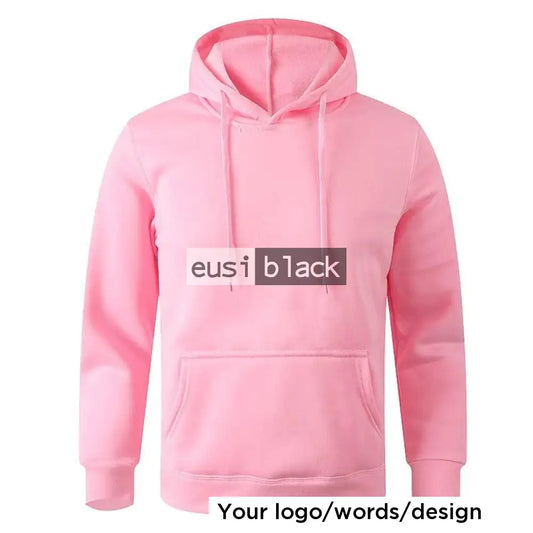 Plain hoodie Baby pink / S