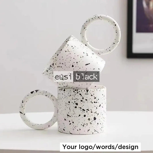 Polka dotted Nordic mug