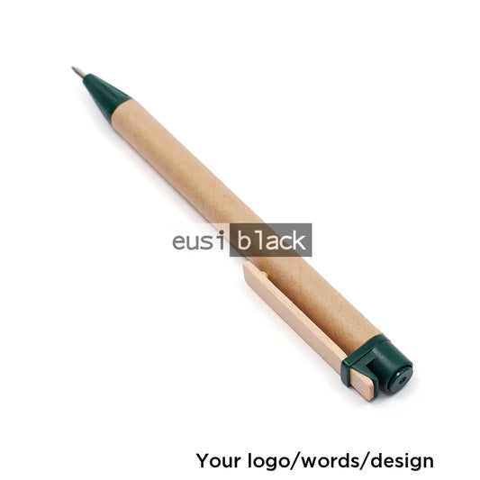 Recycled kraft paper pen - Green