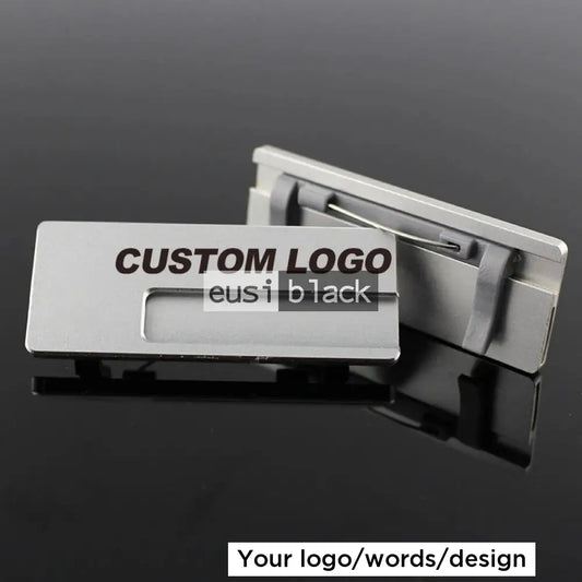 Reusable side-window name tag - Silver