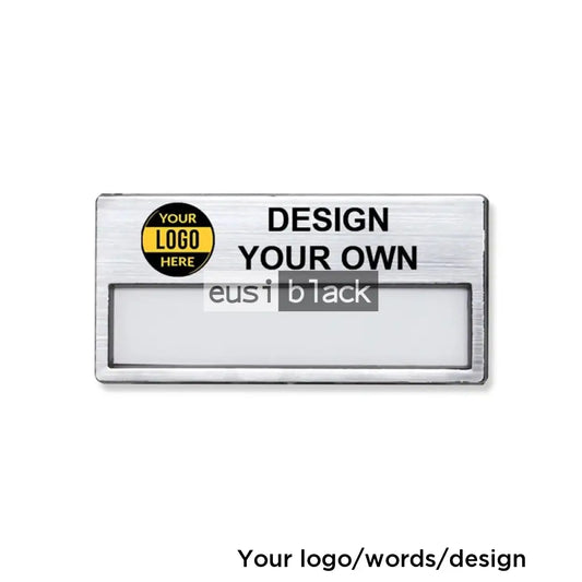 Reusable window name tag - Silver