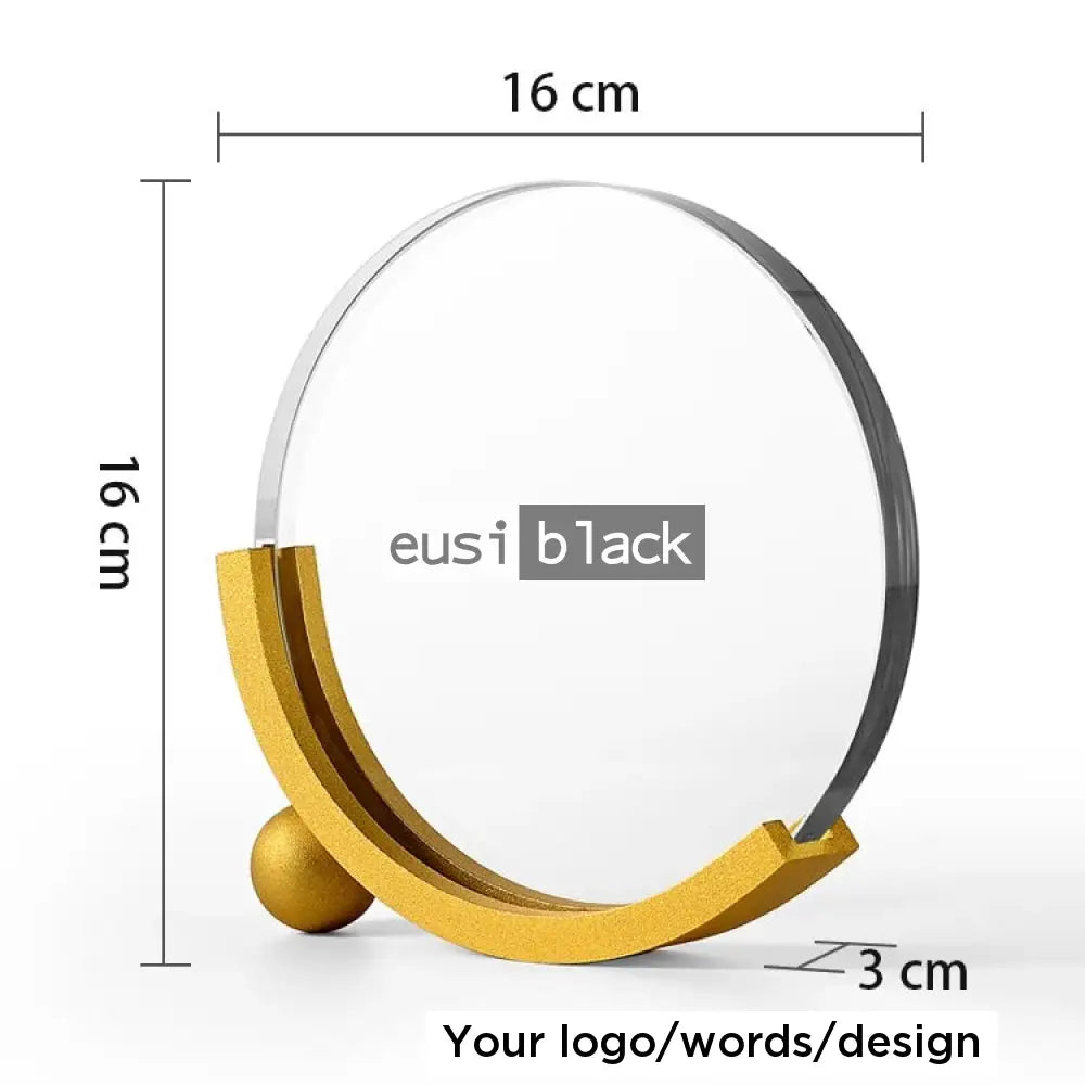 Round Crystal On Alloy Award