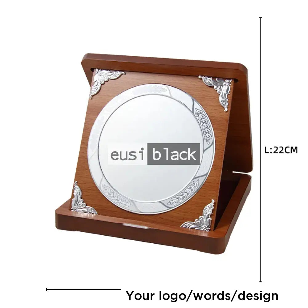 Round open display plaque