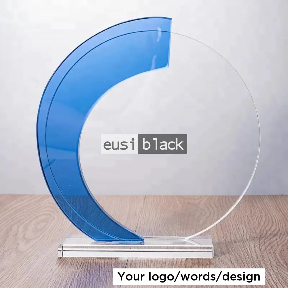 Round Two Tone Crystal Award