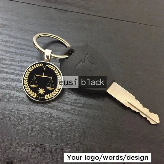 Scale of justice key holder