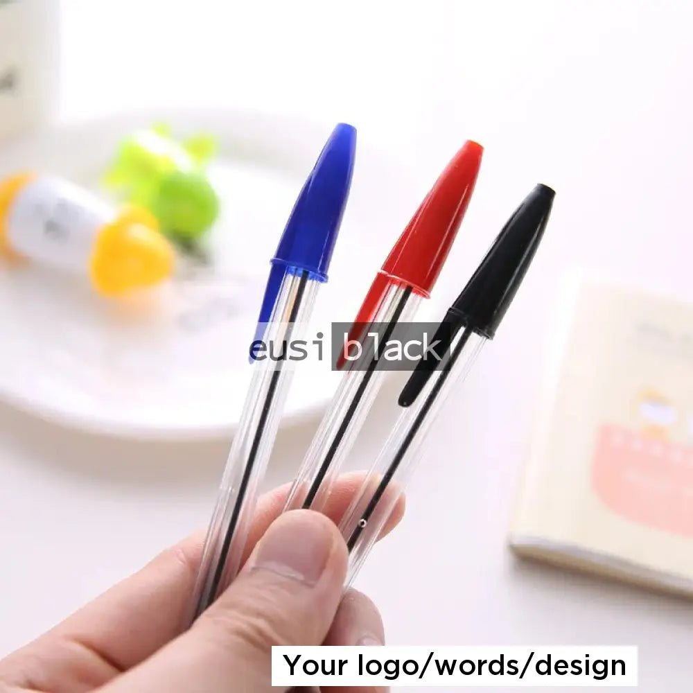 See through biro pen Red / Pieces