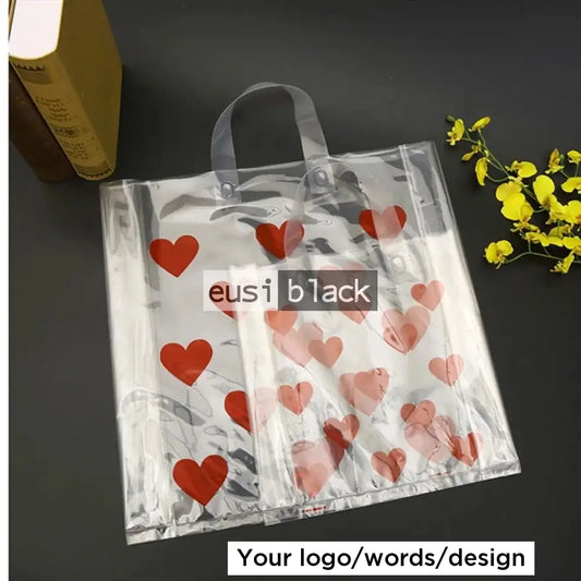 See through plastic jute bag A4