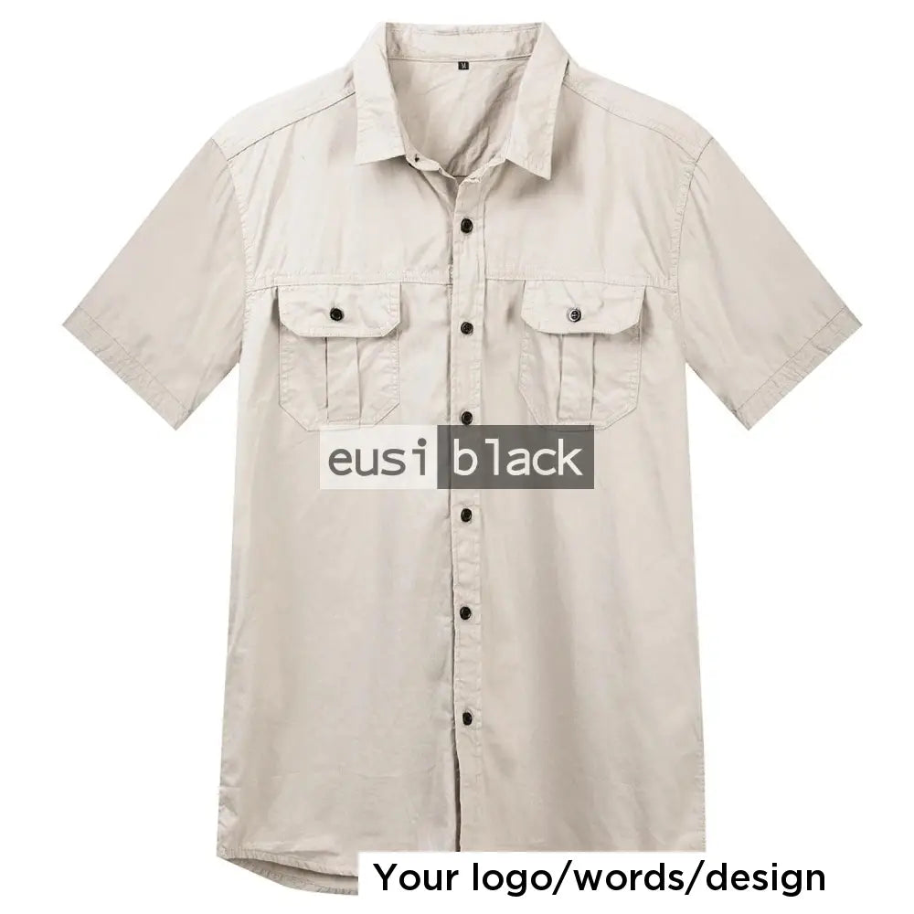 Short sleeved cargo shirt Khaki / S