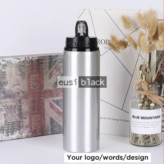 Side loop aluminium bottle | 700ml Silver