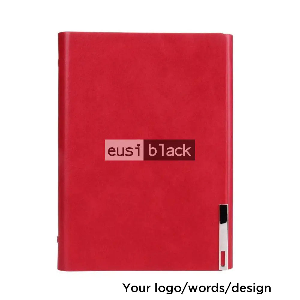 Metallic sign off notebook | B5 Red