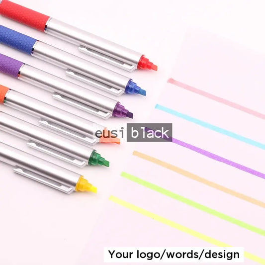 Silver Pen With Highlighter