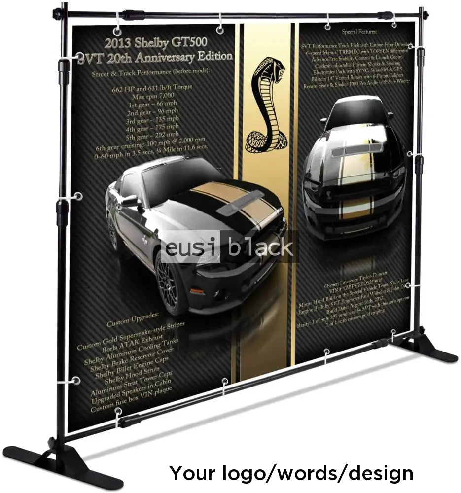 Size adjustable media banner