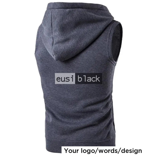 Personalized sleeveless hoodie