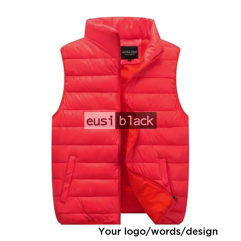 Sleeveless puffy jacket | Adult Red / S = XL Jacket