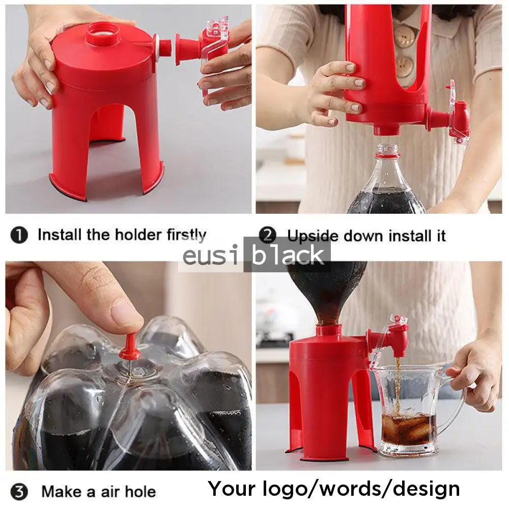 Soda beverage bottle dispenser