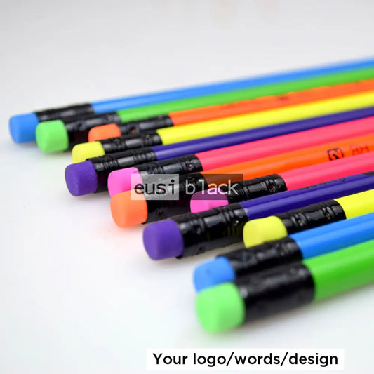 Solid color black pencils - dozen - Blue