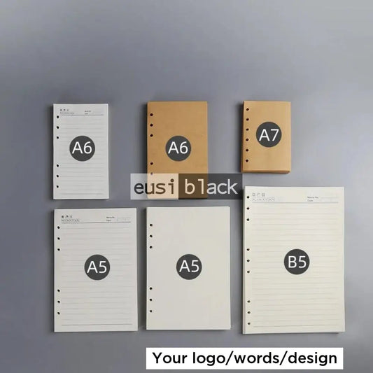 Spiral notebooks refill pages A6 spiral