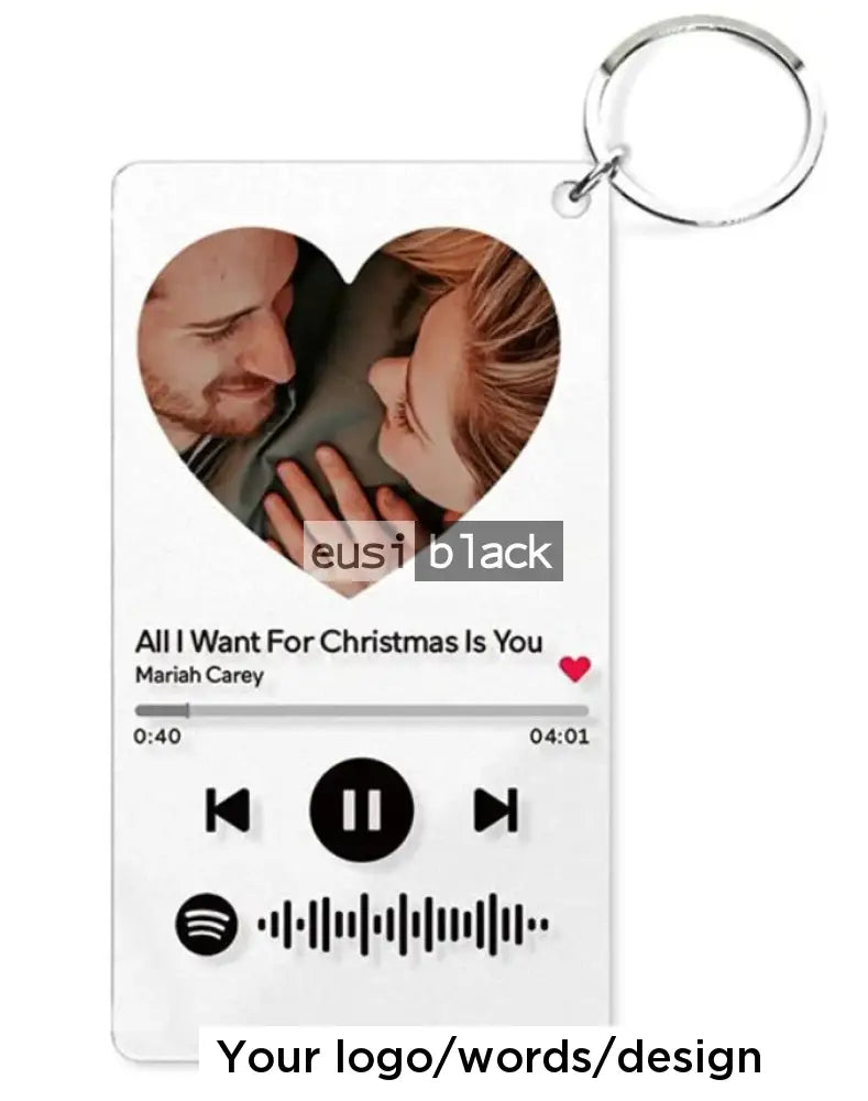 Spotify music acrylic keychain