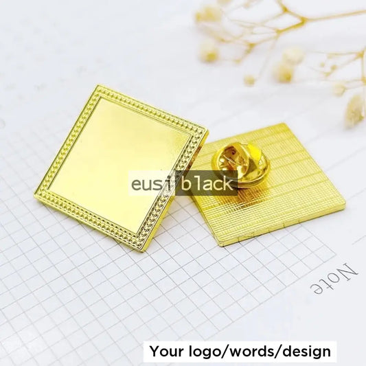 Square Lapel Pin Ridged