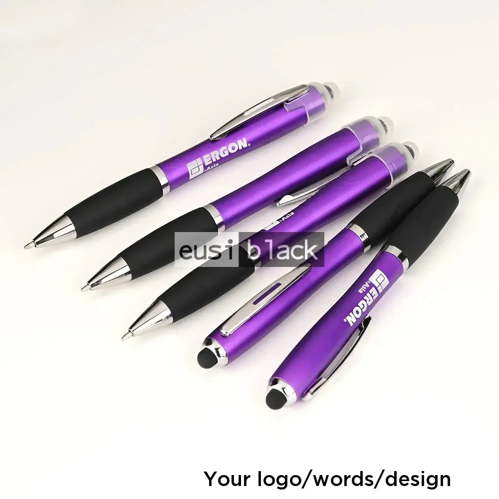 Swollen Led Plastic Pen Purple