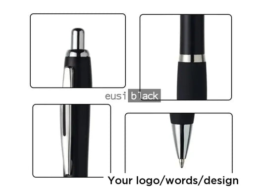 Swollen silver plastic pen