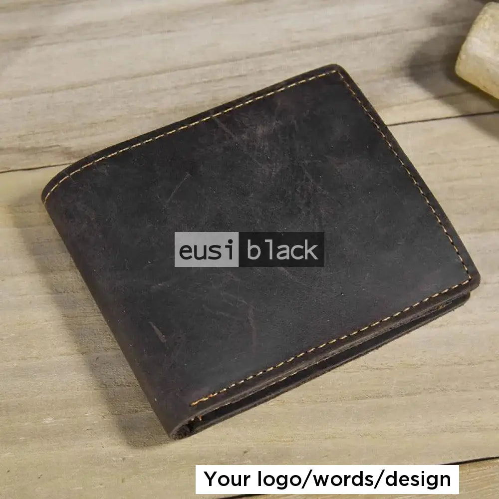 The dapper leather wallet Dark brown