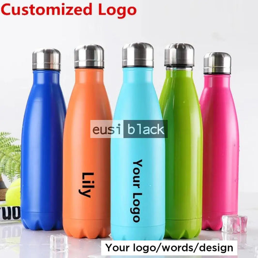 Thermal bottle with silver cap