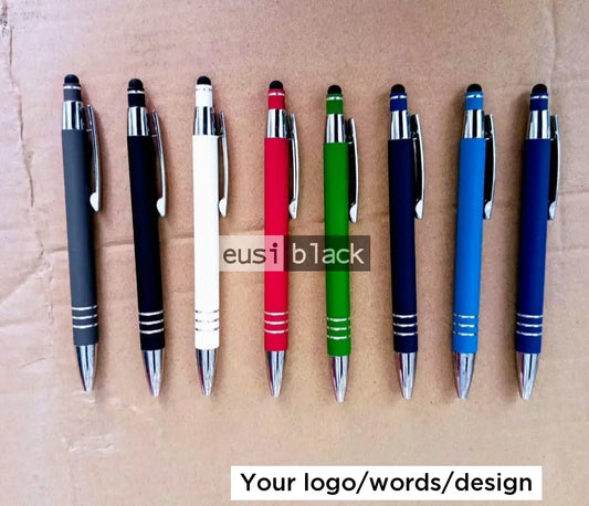 Three stripe metallic stylus pen - Matte black