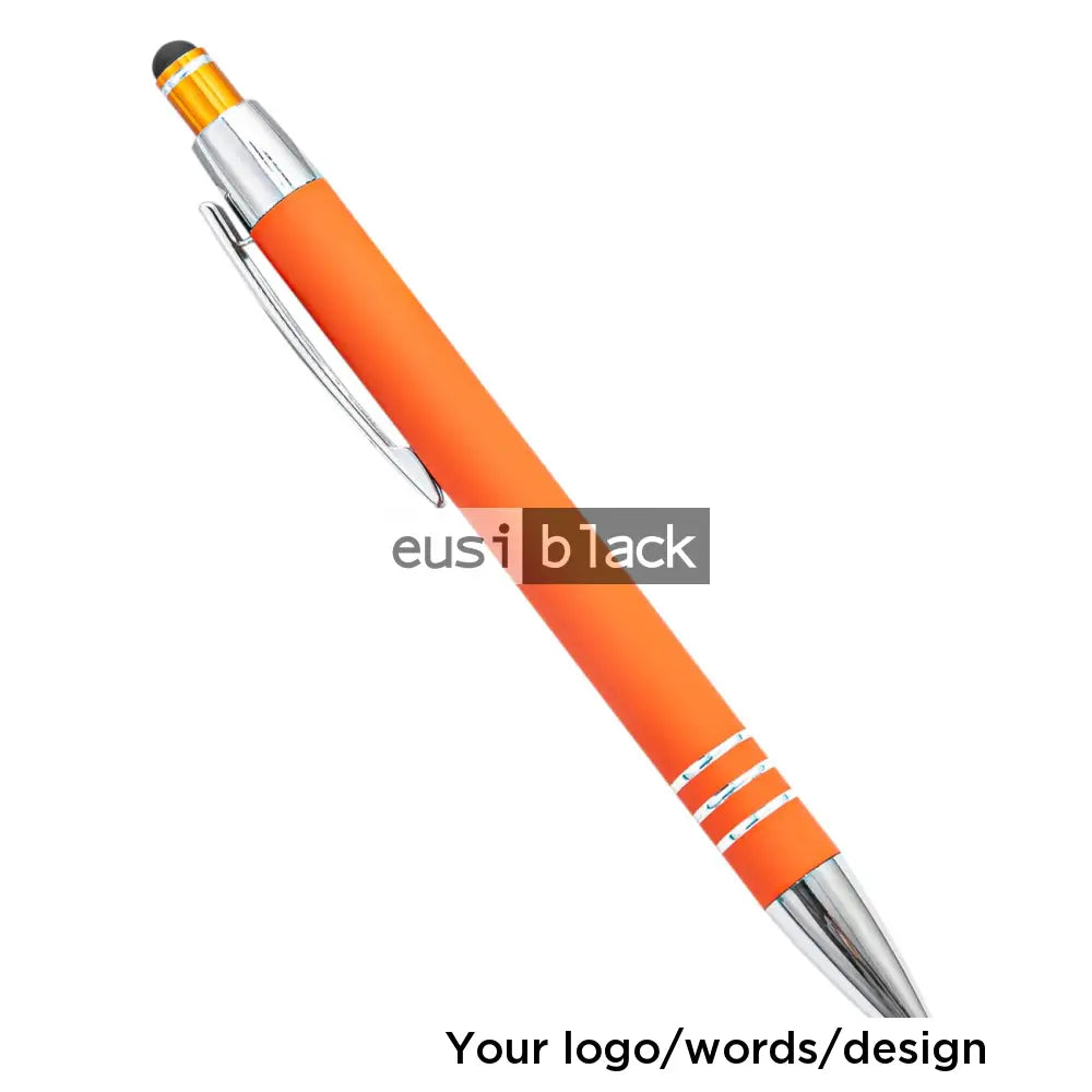 Three stripe metallic stylus pen - Orange