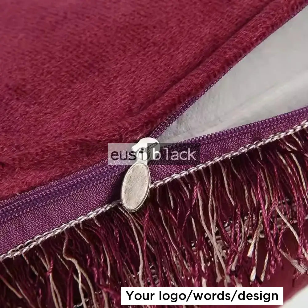 Throw pillow with tassels