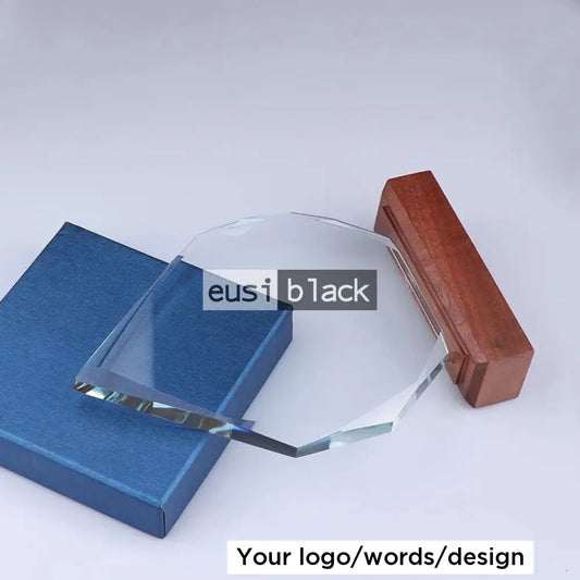 Sharp Tip Crystal Wooden Base