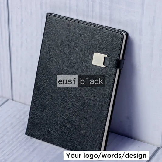 Top latch notebook - A5 - Black