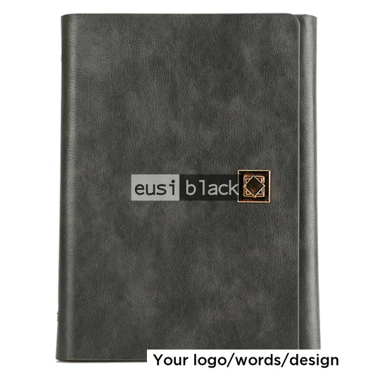 Twist to lock notebook - B5 - Black