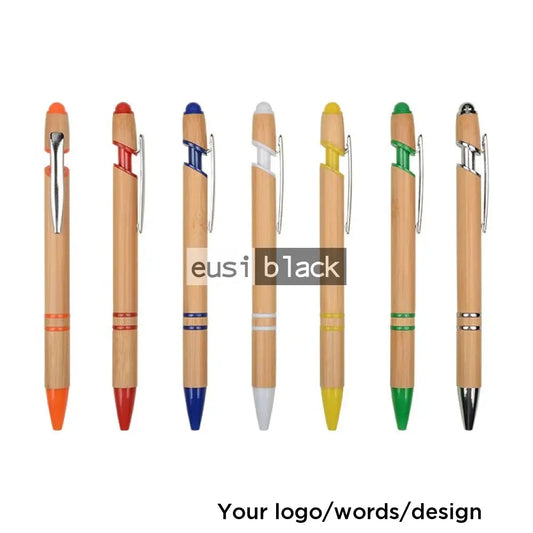 Two Strip Wooden Click Pen