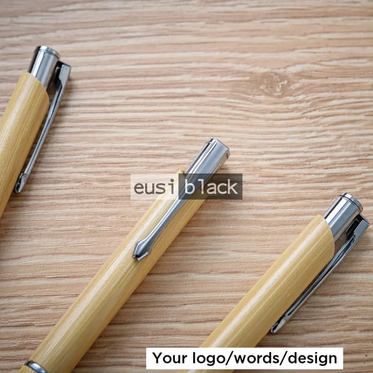 Two Stripe Flat Top Wooden Pen