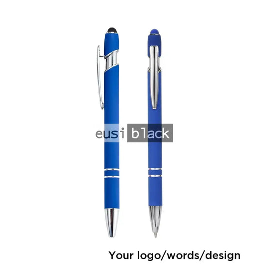 Two stripe metallic stylus pen - Blue