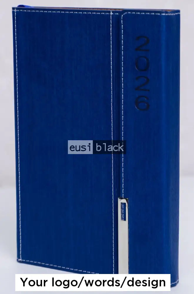 Vertically latched 2026 diary - Royal blue / A5