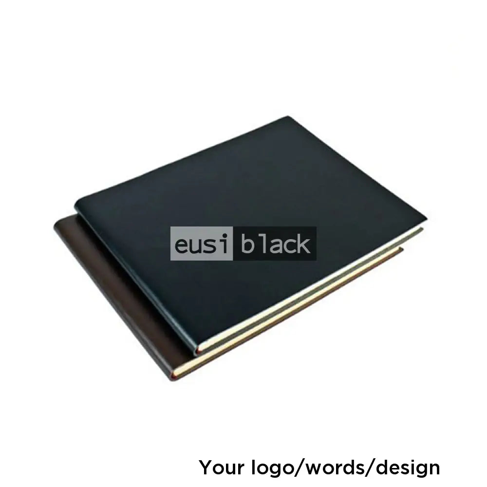 Visitors guest book with photo slots A4 landscape / Up to 20 pages / Leather cover