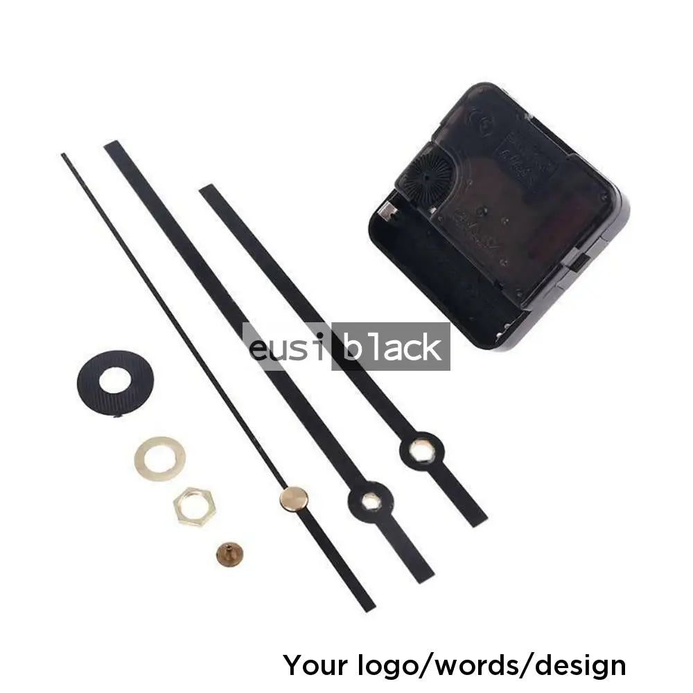 Wall clock watch mechanism Black
