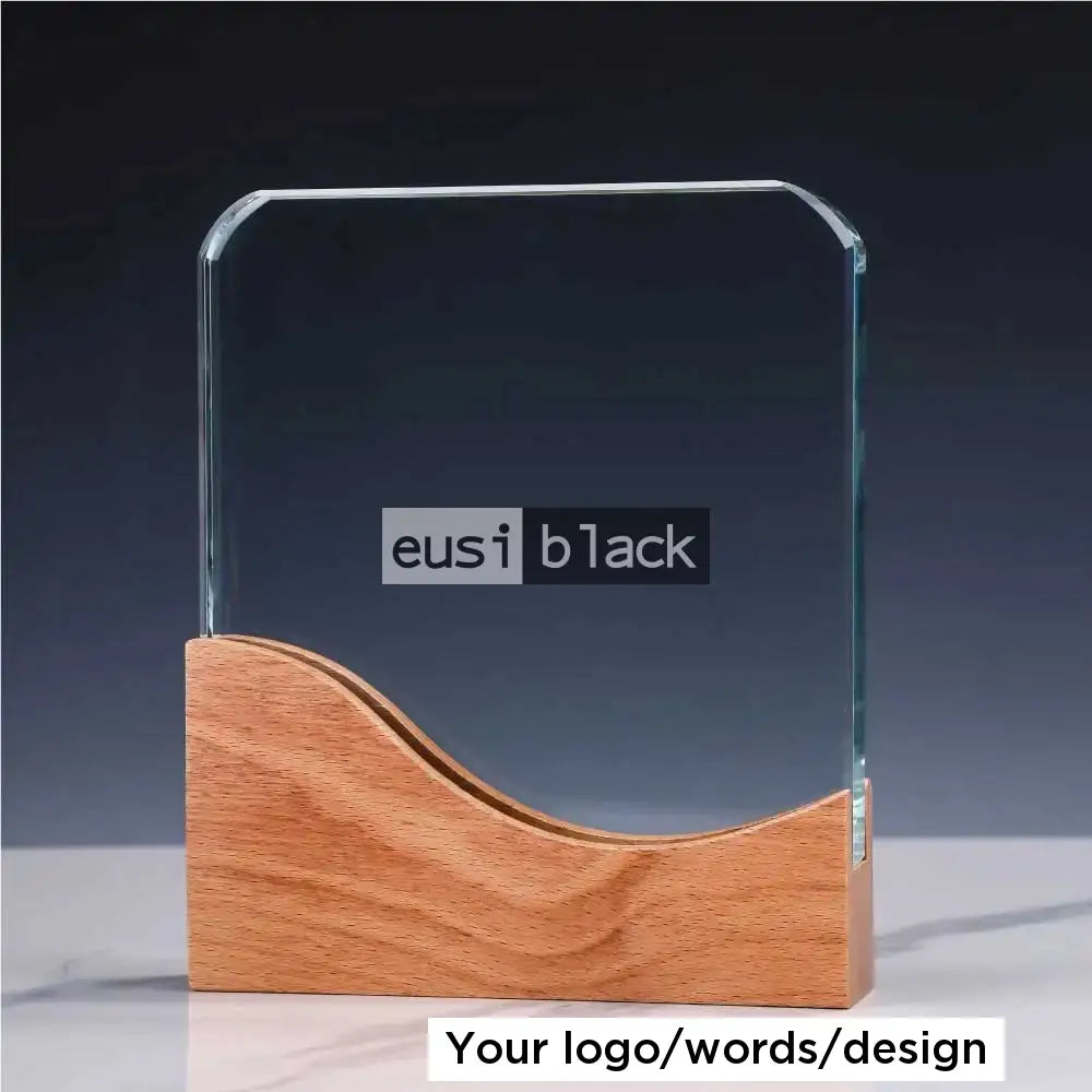 Wavy Base Crystal Award