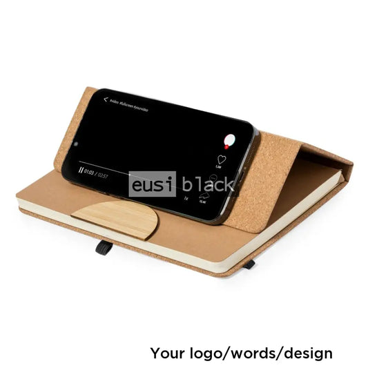 Wine Cork Phone Holding Notebook | A5