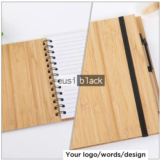 Wood grain spiral notebook | A5