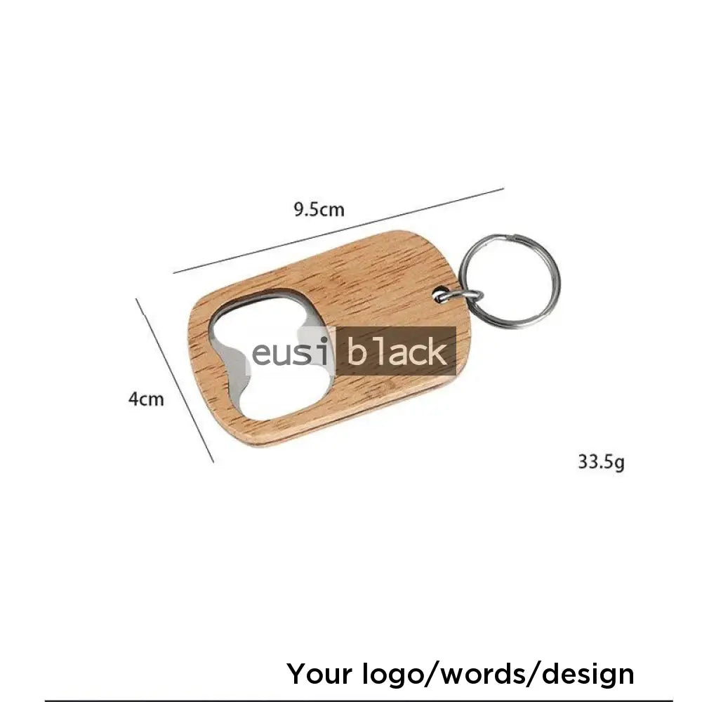 Wooden opener key chain