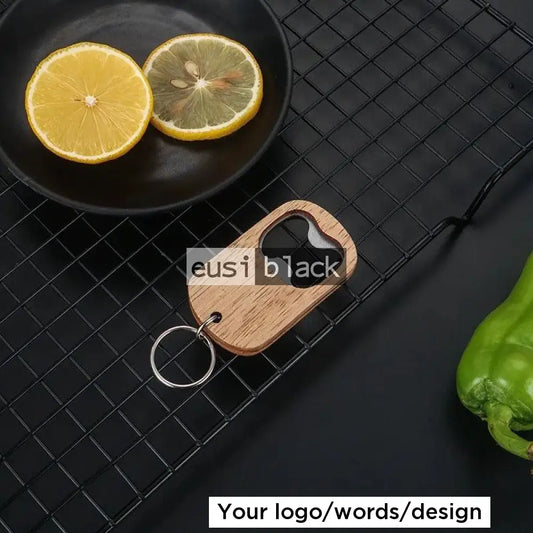 Wooden opener key chain